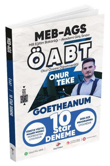 Dizgi Kitap 2025 MEB AGS ÖABT Okul Öncesi Öğretmenliği Goetheanum 10 Star Deneme - 1