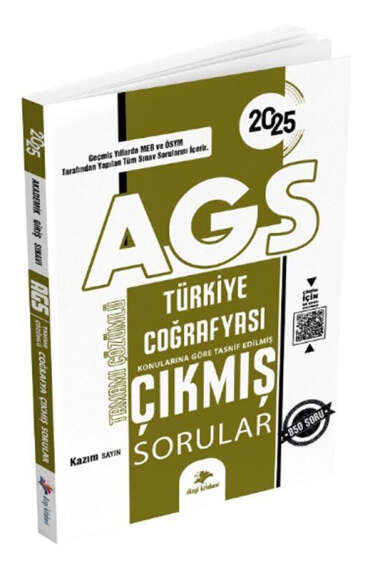 Dizgi Kitap 2025 MEB-AGS Türkiye Coğrafyası Konularına Göre Çıkmış Sorular - 1