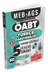 Dizgi Kitap ÖABT MEB-AGS Türkçe Öğretmenliği 5 Deneme Çözümlü - Dizgi Kitap Yayınları