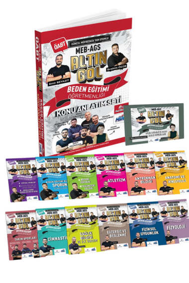 Dizgi Kitap 2026 ÖABT MEB-AGS Beden Eğitimi Öğretmenliği Altın Gol Konu Anlatımlı Modüler Set - 1