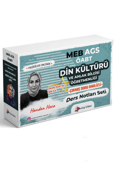 Dizgi Kitap 2026 ÖABT MEB-AGS Din Kültürü ve Ahlak Bilgisi Çıkmış Soru Analizli Ders Notları Seti - 1