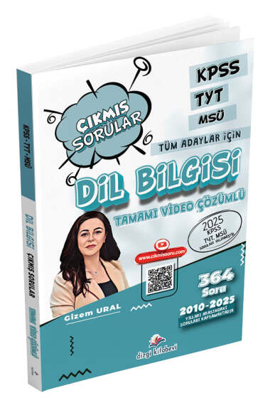 Dizgi Kitap 2026 KPSS TYT MSÜ Dil Bilgisi Çıkmış Sorular Son 16 Yıl Çözümlü - 1