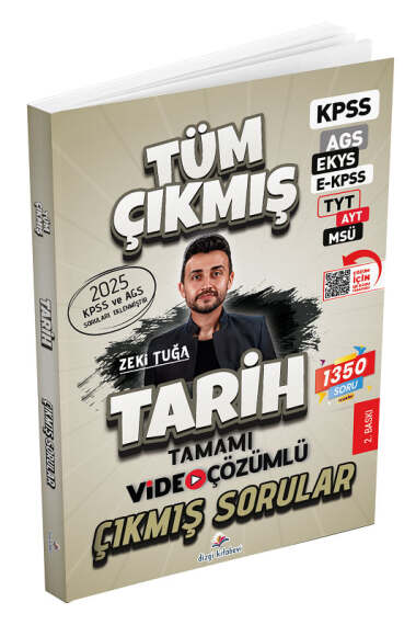Dizgi Kitap 2026 KPSS MEB-AGS EKYS EKPSS TYT AYT MSÜ Tarih Çıkmış Sorular Çözümlü - 1