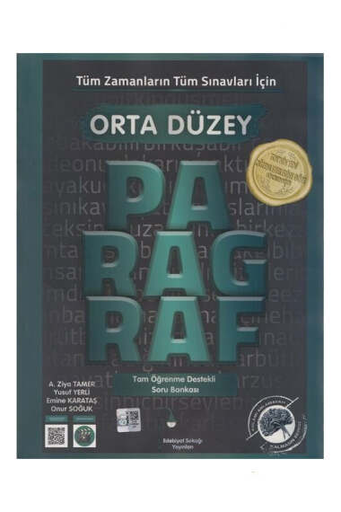 Edebiyat Sokağı Tüm Zamanların Tüm Sınavları İçin Orta Düzey Paragraf Soru Bankası - 1