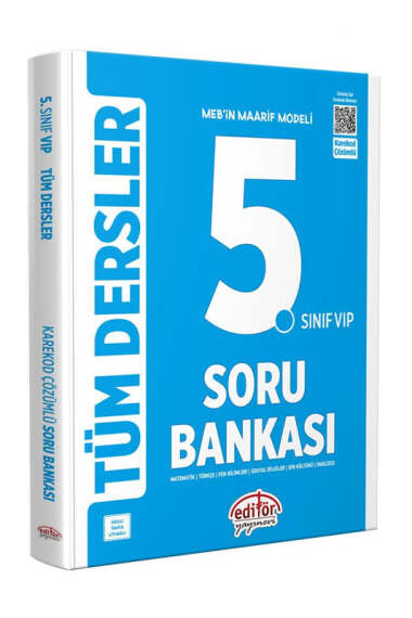 Editör Yayınları 2025 5.Sınıf Vip Tüm Dersler Soru Bankası - 1