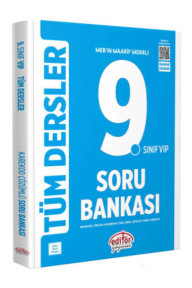 Editör Yayınları 2025 9. Sınıf VIP Tüm Dersler Soru Bankası - 1