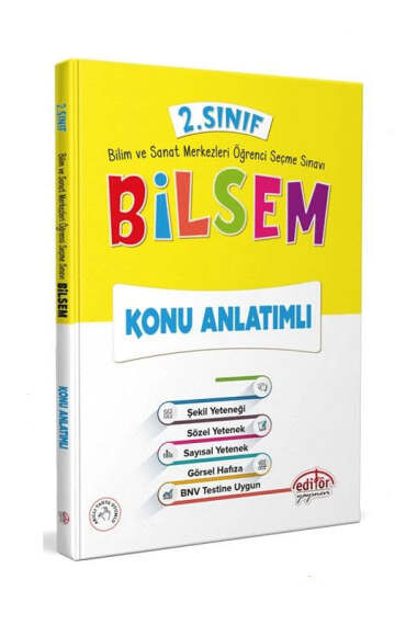 Editör Yayınları 2.Sınıf Bilsem Konu Anlatımı - 1