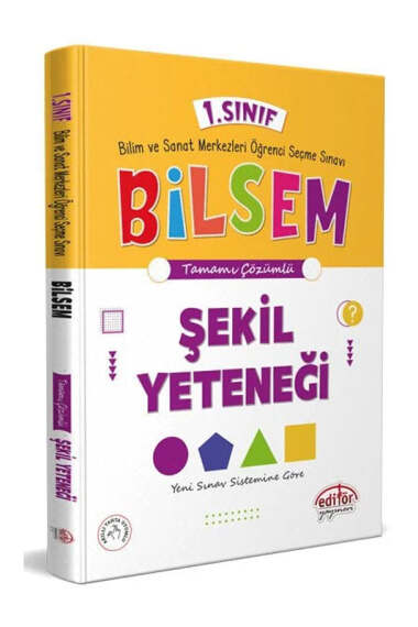 Editör Yayınları 1.Sınıf Bilsem Hazırlık Şekil Yeteneği Tamamı Çözümlü - 1