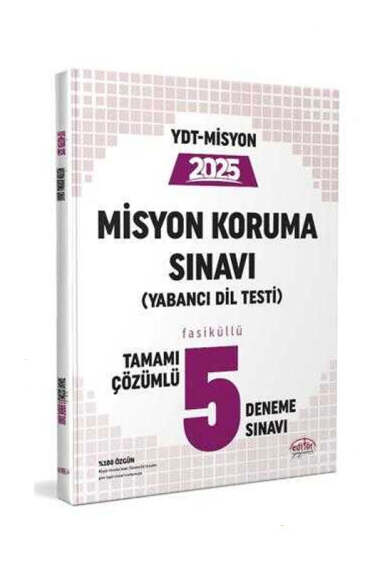 Editör Yayınları YDT Misyon Koruma Sınavı 5 Deneme Sınavı - 1