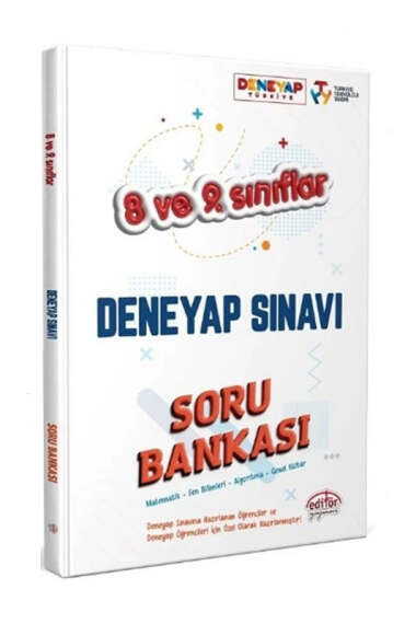 Editör Yayınları 8. ve 9.Sınıf Tüm Dersler Deneyap Sınavı Soru Bankası - 1