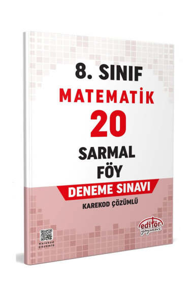 Editör Yayınları 8.Sınıf Matematik 20 Sarmal Föy Deneme Sınavı - 1