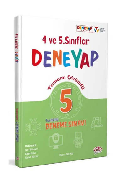 Editör Yayınları 4-5. Sınıf Deneyap Tamamı Çözümlü 5 Deneme Sınavı - 1