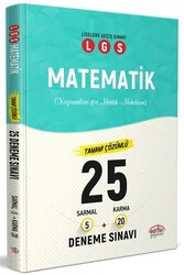 ​Editör Yayınları LGS Matematik Çözümlü 25 Deneme Sınavı - Editör Yayınları