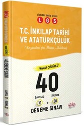 ​Editör Yayınları LGS T.C. İnkılap Tarihi ve Atatürkçülük Çözümlü 40 Deneme Sınavı - Editör Yayınları