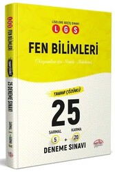 ​Editör Yayınları LGS Fen Bilimleri Tamamı Çözümlü 25 Deneme Sınavı - Editör Yayınları