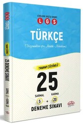 ​Editör Yayınları LGS Türkçe Tamamı Çözümlü 25 Deneme Sınavı - Editör Yayınları