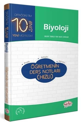 ​10. Sınıf Biyoloji Öğretmenin Ders Notları Editör Yayınları (Hızlı) - 1