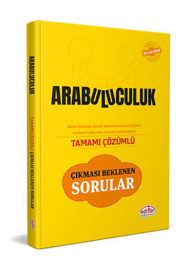 Editör Yayınevi Arabuluculuk Sınavı Tamamı Çözümlü Çıkması Beklenen Sorular - 1