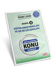 Editör Yayınevi Uzman ve Başöğretmen Modül 4 Eğitim ve Araştırmaları ve Ar-Ge Çalışmaları Konu Fasikülü - Editör Yayınları