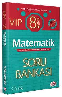 Editör Yayınları 8. Sınıf VIP Matematik Soru Bankası - 1