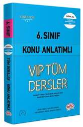 Editör Yayınları 6. Sınıf VIP Tüm Dersler Konu Anlatımlı Mavi Kitap - Editör Yayınları