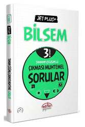 Editör Yayınları 3. Sınıf BİLSEM Hazırlık Jet Plus Çıkması Muhtemel Sorular Çözümlü - Editör Yayınları