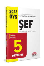Editör Yayınları 2023 GYS Milli Eğitim Bakanlığı Şef Tamamı Çözümlü 5 Deneme - Editör Yayınları