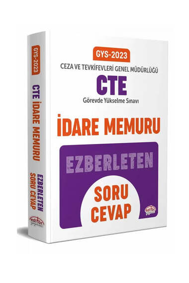 Editör Yayınları 2023 GYS Ceza ve Tevkifevleri İdare Memuru Soru-Cevap - 1