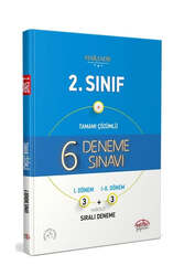 Editör Yayınları 2.Sınıf Tamamı Çözümlü 6 Deneme Sınavı - Editör Yayınları