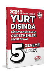 Editör Yayınları 2024 MEB Yurt Dışında Görevlendirilecek Öğretmenleri Seçme Sınavı 5 Deneme Sınavı - Editör Yayınları