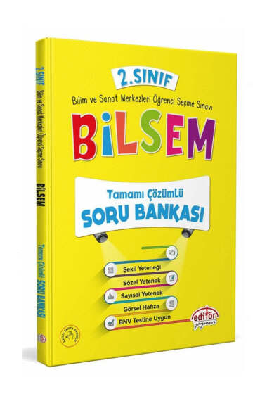 Editör Yayınları 2.Sınıf Bilsem Çözümlü Soru Bankası - 1