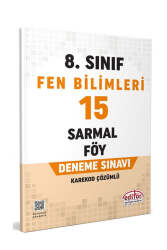 Editör Yayınları 8.Sınıf Fen Bilimleri 15 Sarmal Föy Deneme Sınavı - Editör Yayınları