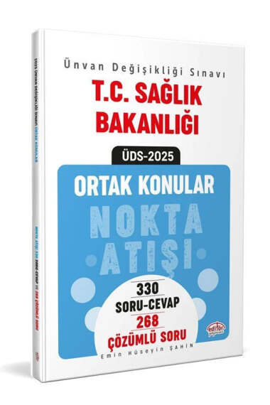 Editör Yayınları 2025 T.C. Sağlık Bakanlığı ÜDS Ortak Konular Nokta Atışı - 1