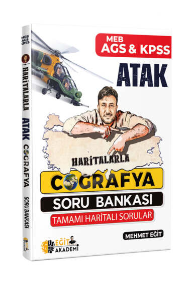 Eğit Akademi 2026 MEB-AGS KPSS Haritalarla Atak Coğrafya Soru Bankası - 1