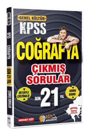 Eğit Akademi Yayınları 2025 KPSS Coğrafya Son 21 Yıl Çıkmış Sorular - 1