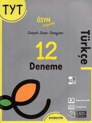 Endemik Yayınları 2022 TYT Türkçe 12 Deneme Sınavı - Endemik Yayınları