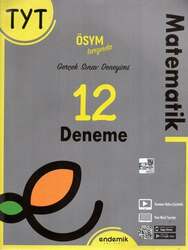 Endemik Yayınları 2022 TYT Matematik 12 Deneme Sınavı - Endemik Yayınları