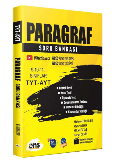 ENS Yayıncılık 2026 TYT AYT Paragraf Soru Bankası - 1