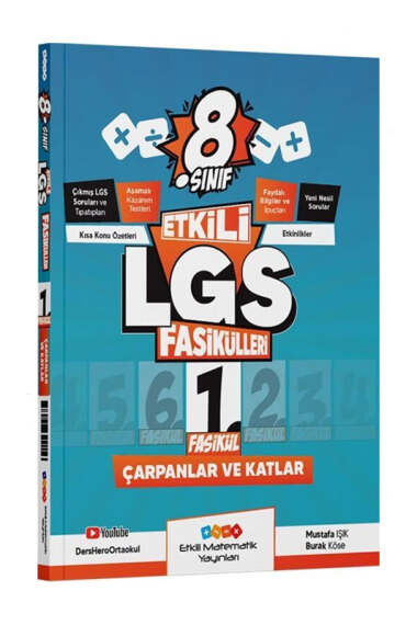 Etkili Matematik Yayınları 8. Sınıf Etkili LGS Fasikülleri Çarpan ve Katman 1 - 1