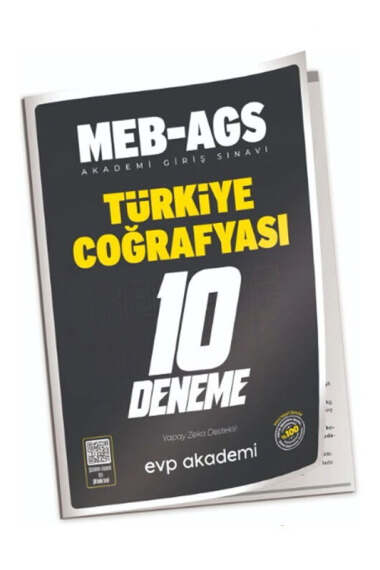 EVP Akademi 2025 MEB-AGS Türkiye Coğrafyası 10 Deneme - 1