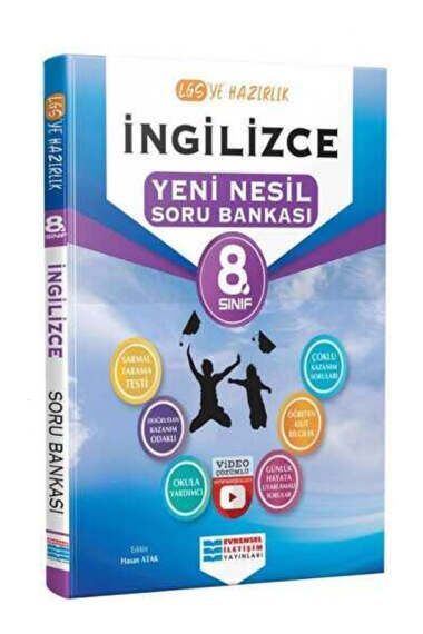 Evrensel İletişim Yayınları 8. Sınıf İngilizce Video Çözümlü Soru Bankası - 1