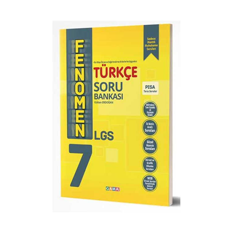 Gama Okul Yayınları FENOMEN 7. Sınıf Türkçe Soru Bankası