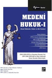 Gazi Kitabevi Reform Serisi Medeni Hukuk-I (Genel Hükümler Kişiler ve Aile Hukuku) - Gazi Kitabevi