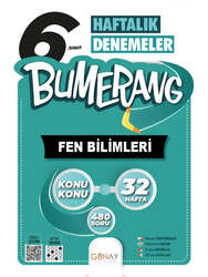 Günay Yayınları 6. Sınıf Bumerang 32 Haftalık Fen Bilimleri Denemeleri - Günay Yayınları