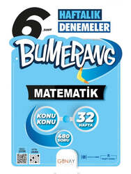 Günay Yayınları 6. Sınıf Bumerang 32 Haftalık Matematik Denemeleri - Günay Yayınları