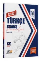 Hız ve Renk Yayınları TYT Türkçe 15x40 Denemeleri - Hız ve Renk Yayınları