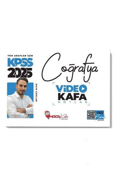 Hoca Kafası Yayınları 2025 KPSS Genel Kültür Tüm Adaylar İçin Coğrafya Video Kafa Notlar - 1