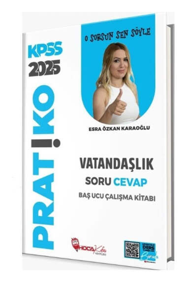 Hoca Kafası Yayınları 2025 KPSS Vatandaşlık Pratiko Soru Cevap Çalışma Kitabı - 1