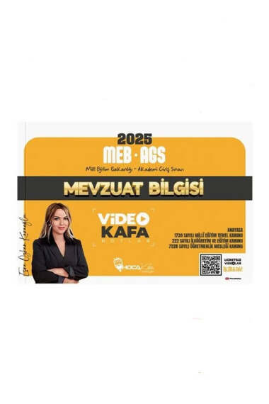 Hoca Kafası Yayınları 2025 MEB-AGS Mevzuat Bilgisi Video Kafa Notlar - 1