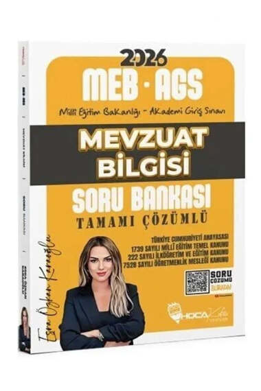 Hoca Kafası Yayınları 2026 MEB-AGS Mevzuat Bilgisi Soru Bankası - 1